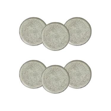 Imagem de Conjunto de Pratos para Pão Porto Brasil Bio Pistache - 6 Peças