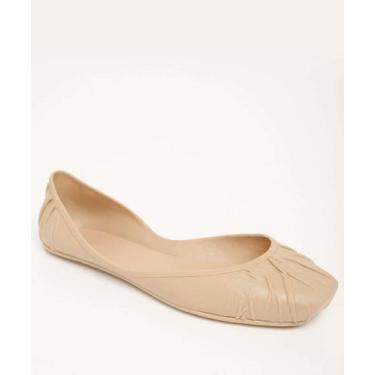 Imagem de Sapatilha Feminina Bico Quadrado Marisa-47067, Bege, 35
