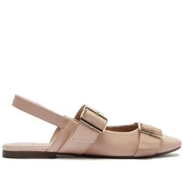 Imagem de Sapatilha Anacapri Slingback Tiras Fivela Rosa Claro-Feminino