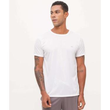 Imagem de Camiseta Masculina Fitness Manga Curta MR-36048, Branco, GG