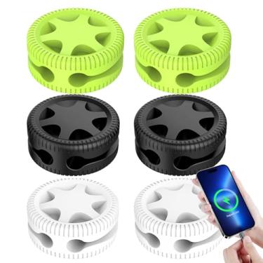 Imagem de Ganchos para Fios e Cabos | Silicone Multifuncional,Suportes para Cabos de Mesa de Escritório - Para Quarto Escritório Criado Mudo Dormitório Apartamento Telefone E Tablet