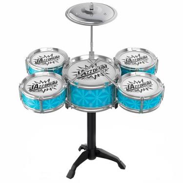 Imagem de Bateria Jazz Drum Mini Instrumento Musical Infantil Para Meninos E Men