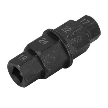 Imagem de SPYMINNPOO Chave de Acionador de Eixo de Pneu de Motocicleta, Ferramenta de Reparo de Ferro para Eixo Dianteiro de 17 Mm 19 Mm 22 24, Ajustador de de Roda Resistente para Motocicletas Esportivas e