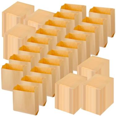 Imagem de 100 peças Kraft Bolsa de Higiene Feminina, Dispensadores Pessoais de Banheiro de Banheiro de Negócios 19 x 25 cm Forros de Papel para Receptáculo de Resíduos, Sacos de Descarte de Guardanapos