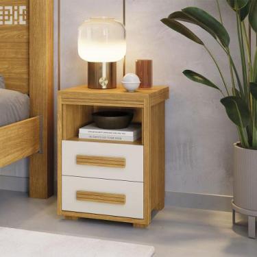 Imagem de Mesa de Cabeceira Tóquio - Just Time, Nature/Off White