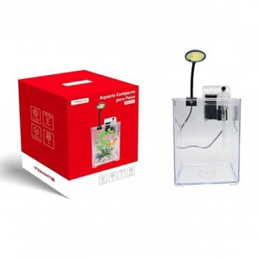 Imagem de Aquário de Mesa com Luminária LED, Inclui Bomba com Filtro, MDL-002