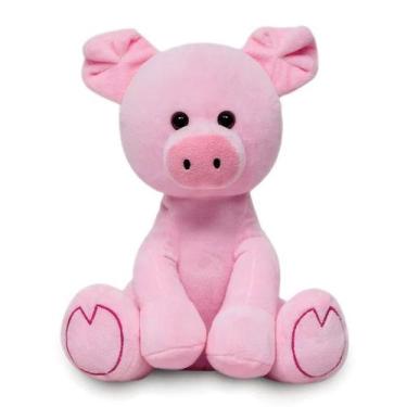 Imagem de Porquinho de Pelúcia Brinquedo Baby e Decoração - Buba