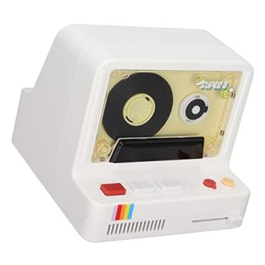 Imagem de Akozon Fita Estéreo Portátil para Toca-fitas Com Design retrô, Suporta, AUX e Cartão de Memória para Uma Experiência Auditiva Aprimorada (Branco)