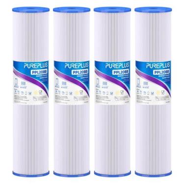 Imagem de Cartucho de filtro de água PUREPLUS 20x4.5 para água de poço, pacote c