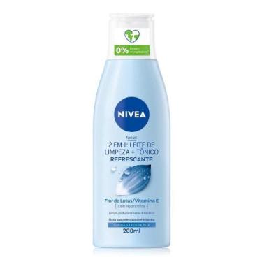 Imagem de Loção NIVEA 2 em 1 Leite de Limpeza Facial + Tônico Refrescante 200ml