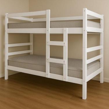 Imagem de Beliche Solteiro Petra Alto Padrão Vira Duas Camas, Resistente e Robus