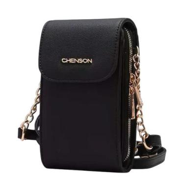 Imagem de Bolsa Feminina Alça Transversal Ajustavel Passeio Chenson, Preto, UN