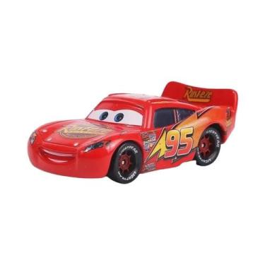 Imagem de Brinquedo Lightning McQueen Disney Pixar Cars 155 Metal Diecast Presen