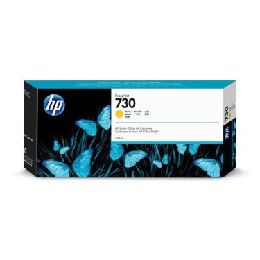 Imagem de Cartucho De Tinta Hp 730 Amarelo P2v70a | Plotter Hp T1600 T1700 | Original 300ml