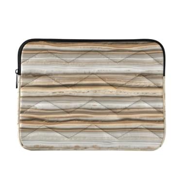 Imagem de Capa protetora acolchoada para notebook bege natural à prova de choque bolsas de computador para laptops de 15,6 polegadas