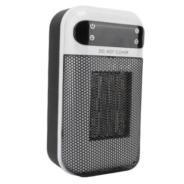 Imagem de Hyuduo Aquecedor Espacial, Aquecimento Rápido de 500 W para 200 Pés Quadrados Com Temperatura Ajustável de 59-90 ° F, Aquecedor Elétrico Pequeno Com Controle Remoto para Dormitório de (Plugue UE)