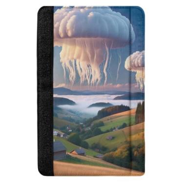 Imagem de TSENQUE Capa de cinto de segurança de nuvem em forma de água-viva capa de cinto de segurança para cinto de segurança almofada de ombro para adultos e crianças