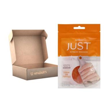 Imagem de Kit Petisco Just Steak de Frango Caes Gatos 55g 12 unidades - GERMANHA