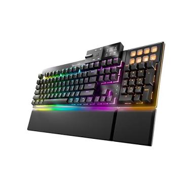 Imagem de be quiet! Teclado mecânico Dark Mount | Linear | Interruptores silenciosos lubrificados de troca a quente | Teclado numérico destacável e base de mídia | Teclas ARGB programáveis | Teclas PBT Double