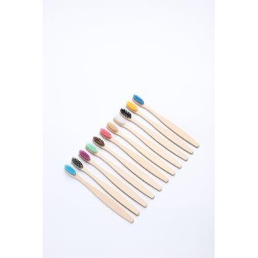 Imagem de Gooficle Gufiky Escovas de dentes de bambu, cerdas livres de BPA, escova de dentes de bambu natural biodegradável ecológica para viagens