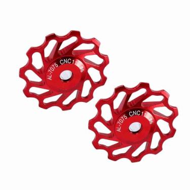 Imagem de Generic Roda de Desviador Traseiro de Liga Cerâmica 11T 13T para Bicicleta Colorida Leve e Durável para Pilotos de Velocidade 7/8/9/10 (#1)