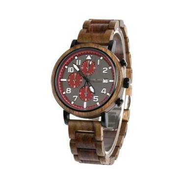 Imagem de Relógio De Pulso Masculino De Quartzo Cronógrafo Militar Casual Em Aço