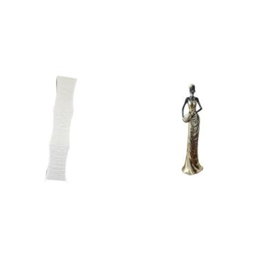 Imagem de Whtkoph Luminária de Chão de Papel para Sala de Estar com Figura de Tribal Africana, Escultura de Arte Vintage para Decoração E Mobiliário de Lareira.