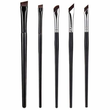 Imagem de Conjunto de pincéis de base, corretivo, pincel de pó, pincel de base líquida, conjunto de pincéis de maquiagem profissional para olhos e rosto,