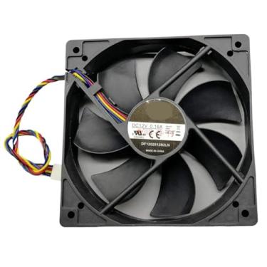 Imagem de 1 peça DF1202512B2LN 120 mm 12 cm Ventoinha de refrigeração 120 x 25 12 V esfera dupla 4 pinos PWM ultracilenciosa chassi capa cooler