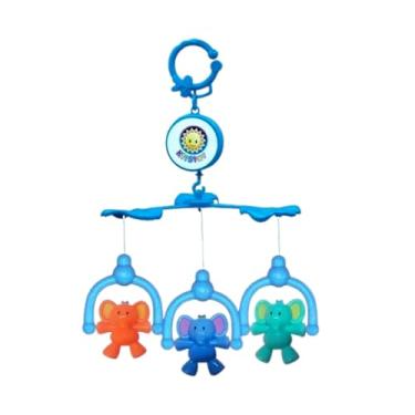 Imagem de Móbile Musical 2 Em 1 Para Berço E Carrinho, Caixa Musical A Corda Com Canções De Ninar E Bichinhos Coloridos