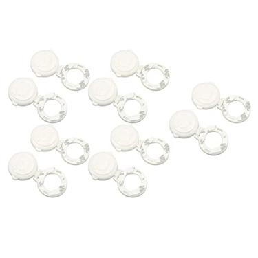 Imagem de aqxreight 10 Peças Botão de Bloqueio de Segurança para Crianças, Botão de Bloqueio de Segurança para Bebês, Capa de Proteção para Lavadora de Carro, Computador, bebê, Não que o Interruptor, Máquina de Toque, Proteção para Lavagem de Carro