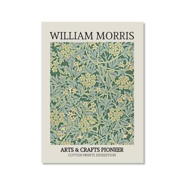 Imagem de Picasso Matisse Flor Bauhaus William Morris Arte de Parede Pintura em Tela Mercado de Flores Galeria Cartazes Impressões Modernas para Decoração de Sala de Estar (SKU6,40.6x50.8 cm = (40x50cm), Sem