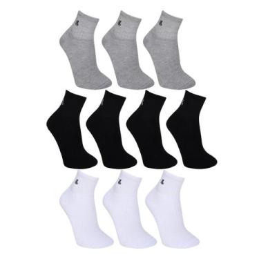 Imagem de Kit Meia Lupo Especial - 10 Pares, Branco, Cinza, 37/40