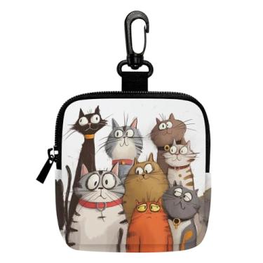 Imagem de Porta-chaves mini porta-moedas, bolsa multifuncional para chaves, moedas, fone de ouvido, batom, 4, LCS multicolorido 28829, Tendência