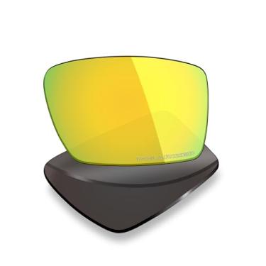 Imagem de Mryok Lentes de reposição polarizadas Plus para óculos de sol Costa Del Mar Peninsula, HD Polarized, proteção UV, resistente a impactos e ajuste perfeito - Ouro 24K