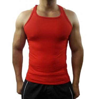 Imagem de Regata Masculina Básica Lisa Tank01 Sjons, Vermelho, p