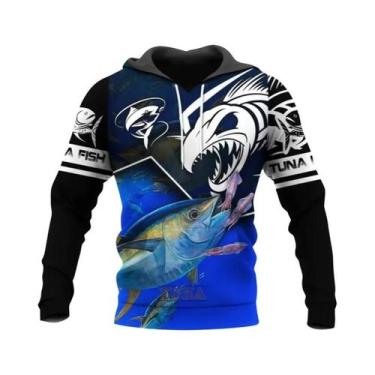 Imagem de Moletom Masculino Camuflado Para Pesca Com Estampa 3D Harajuku Y2K Str