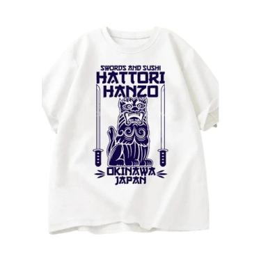 Imagem de Camiseta Red Sushi Kill Bill Com Gola Redonda, Mangas Curtas, Ajuste S