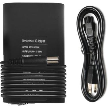 Imagem de Carregador compatível com Dell Latitude 5400 5500 5480 5490 5580 5590 7400 7480 7490 7390 7290 7280 3440 E5400 E5420 E5450 E5470 E54800 Cabo de alimentação E5570 E6420 E6430 E6540 E7470 E7480 65W