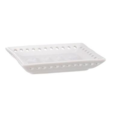 Imagem de Saboneteira Porcelana Furada Pequena Para Banheiro - Maryland Decor