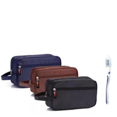 Imagem de Necessaire masculina executiva Impermeavel Premium + Escova e Porta es