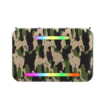 Imagem de Zhjvihx Alto-falante Portátil, Graves Potentes de 120 W Com Luzes RGB, Bateria de 24000 MAh, Som de Alta Fidelidade, Alto-falante Sem Fio BT 5.3 para Festa, Acampamento, Praia Ao Ar (Camuflar)