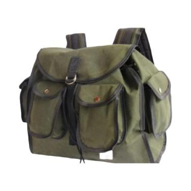 Imagem de Mochila lona camping pesca ferramentas em lona Preto ref. 0001 - BMR