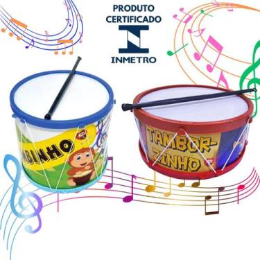 Imagem de Kit 2 Brinquedos Kit Musical Bumbinho Bumbo + Tamborzinho Tambor - AMA