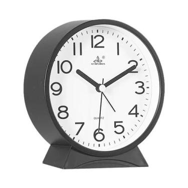 Imagem de Relógio Despertador De Mesa Simples Operado Por Bateria Em 6 Cores, De