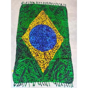 Imagem de Canga Bali Blue Bandeira Fita Senhor Do Bonfim 1,70 X 1,20cm