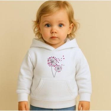 Imagem de Moletom Infantil Estampado Feminino Dandelions Fofo Familia Lazer Dia 