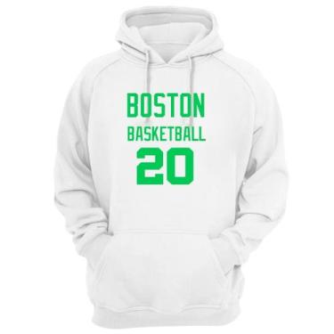Imagem de Blusa Moletom Capuz Basquete Boston Basketball número 20 - Loja Click 