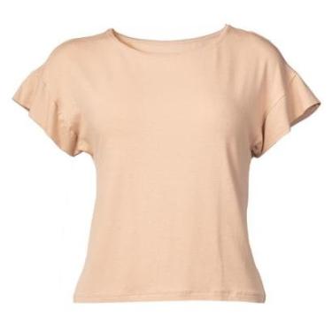 Imagem de Blusa Feminina Giraffe em Malha com Brilho na Manga Nude-Feminino