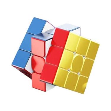 Imagem de Cubo De Velocidade Metálico Sem Adesivo 2x2 3x3 4x4 5x5, Brinquedo Edu